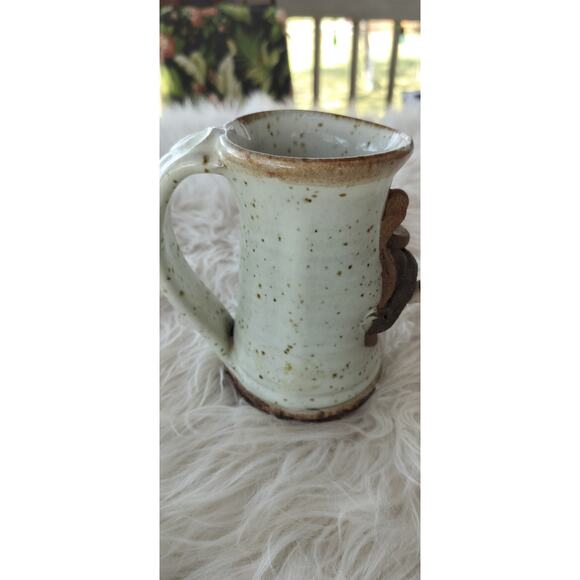 Vintage Mahon Made Stoneware 3D Funny Moustache Face Coffee Mug 5" tall - Picture 4 of 7